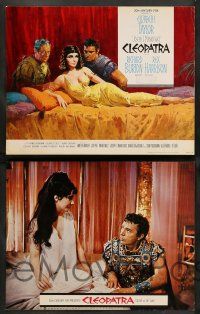 8z030 CLEOPATRA 9 roadshow LCs '63 Elizabeth Taylor, Richard Burton, Rex Harrison, TODD-AO!