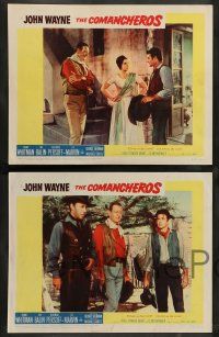8z707 COMANCHEROS 5 LCs '61 cowboy John Wayne, Stuart Whitman, directed by Michael Curtiz!