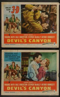 8z784 DEVIL'S CANYON 4 3D LCs '53 border artwork of sexy Virginia Mayo, Dale Robertson!