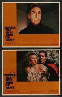 8z163 DRACULA HAS RISEN FROM THE GRAVE 8 LCs '69 Hammer, Christopher Lee as Count Dracula!