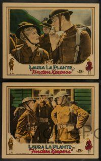8z653 FINDERS KEEPERS 6 LCs '28 Laura La Plante in Wesley Ruggles' World War I silent melodrama!