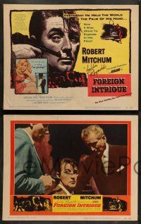8z193 FOREIGN INTRIGUE 8 LCs '56 Robert Mitchum, Genevieve Page & Ingrid Thulin!