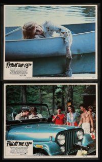 8z194 FRIDAY THE 13th 8 LCs '80 great images from the slasher horror classic!