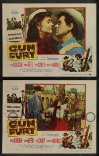 8z722 GUN FURY 5 3D LCs '53 3-D cowboy western, images of pretty Donna Reed & Rock Hudson!