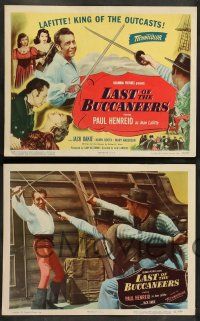 8z283 LAST OF THE BUCCANEERS 8 LCs '50 Paul Henreid as pirate Jean Lafitte, Jack Oakie