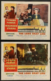 8z294 LONG GRAY LINE 8 LCs '54 West Point cadet Tyrone Power, Maureen O'Hara, Ward Bond!