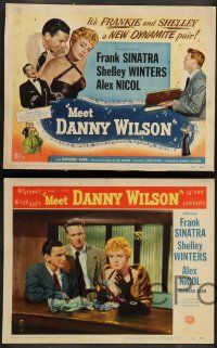 8z316 MEET DANNY WILSON 8 LCs '51 c/u of Shelley Winters embracing Frank Sinatra at fancy party!