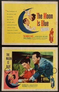 8z328 MOON IS BLUE 8 LCs '53 William Holden, virgin Maggie McNamara, directed by Otto Preminger!