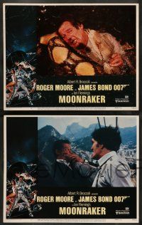 8z679 MOONRAKER 6 LCs '79 Roger Moore as James Bond, Richard Kiel, Lois Chiles