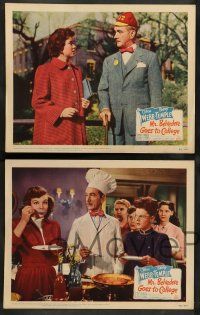 8z735 MR. BELVEDERE GOES TO COLLEGE 5 LCs '49 Clifton Webb is Shirley Temple's unwelcome visitor!