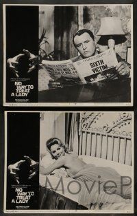 8z352 NO WAY TO TREAT A LADY 8 LCs '68 Rod Steiger, Lee Remick & George Segal, crime thriller!