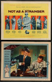 8z355 NOT AS A STRANGER 8 LCs '55 doctor Robert Mitchum, Olivia De Havilland, Frank Sinatra!
