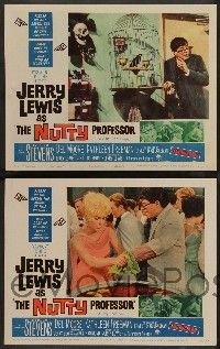 8z807 NUTTY PROFESSOR 4 LCs '63 wacky Jerry Lewis directs & stars w/pretty Stella Stevens!