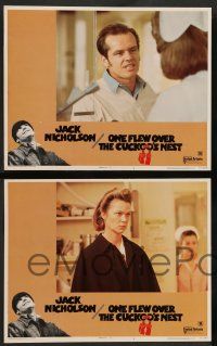 8z616 ONE FLEW OVER THE CUCKOO'S NEST 7 LCs '75 Jack Nicholson, Louise Fletcher, Forman classic!