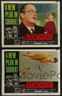 8z401 PSYCHOPATH 8 LCs '66 Robert Bloch, Patrick Wymark, Margaret Johnston, creepy horror!