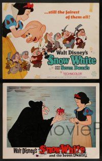 8z459 SNOW WHITE & THE SEVEN DWARFS 8 LCs R67 Disney cartoon classic, from cool picture frame set!