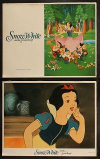 8z460 SNOW WHITE & THE SEVEN DWARFS 8 LCs R1987 Walt Disney animated cartoon fantasy classic!