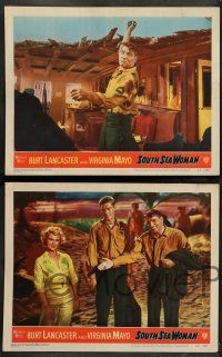 8z465 SOUTH SEA WOMAN 8 LCs '53 leatherneckin' Burt Lancaster, Chuck Connors & sexy Virginia Mayo!