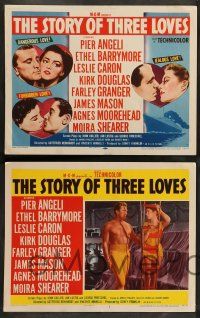 8z478 STORY OF THREE LOVES 8 LCs '53 dancing Leslie Caron, Pier Angeli, James Mason, more!