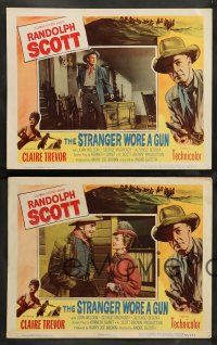 8z689 STRANGER WORE A GUN 6 2D LCs '53 great images of cowboy Randolph Scott!