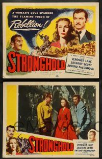 8z820 STRONGHOLD 4 LCs '52 Veronica Lake, Zachary Scott, south of the border, includes tc!