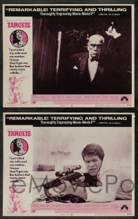 8z489 TARGETS 8 LCs '68 cool sniper images, Boris Karloff, directed by Peter Bogdanovich!