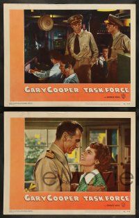 8z691 TASK FORCE 6 LCs '49 great images of Gary Cooper & Jane Wyatt in World War II!