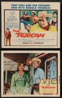 8z501 TEXICAN 8 LCs '66 cowboy Audie Murphy, Broderick Crawford, sexy Diana Lorys!