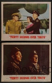 8z821 THIRTY SECONDS OVER TOKYO 4 LCs R55 Spencer Tracy, Robert Mitchum, Van Johnson, Thaxter!