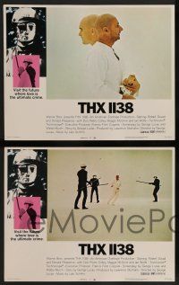 8z518 THX 1138 8 LCs '71 first George Lucas, Robert Duvall, bleak futuristic fantasy sci-fi!