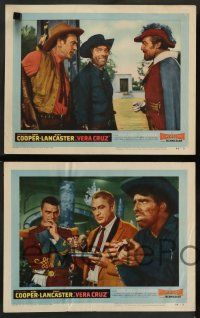 8z826 VERA CRUZ 4 LCs '55 Gary Cooper, Burt Lancaster, directed by Robert Aldrich!