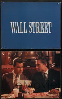 8z694 WALL STREET 6 LCs '87 Michael Douglas, Charlie Sheen, Daryl Hannah, Oliver Stone!