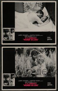 8z575 WOMEN IN LOVE 8 int'l LCs '70 Ken Russell, D.H. Lawrence, Bates, Oliver Reed, Glenda Jackson!