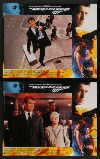 8z014 WORLD IS NOT ENOUGH 12 LCs '99 Pierce Brosnan as James Bond, Denise Richards, Marceau