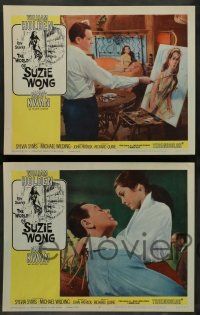 8z576 WORLD OF SUZIE WONG 8 LCs '60 great images of William Holden & sexy Nancy Kwan, Sylvia Syms!