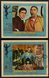 8z630 ZORBA THE GREEK 7 LCs '65 Anthony Quinn & Irene Papas, directed by Michael Cacoyannis!