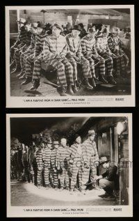 9a985 I AM A FUGITIVE FROM A CHAIN GANG 2 8x10 stills R56 cool images of convict Paul Muni!