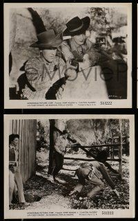 9a906 CANYON RAIDERS 3 8x10 stills '51 great images of Whip Wilson, pretty Phyllis Coates!