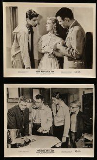 9a475 FOUR BOYS & A GUN 9 8x10 stills '57 James Franciscus is going to the electric chair!
