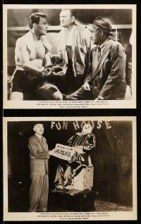 9a677 GIRL ON THE RUN 6 8x10 stills '53 great images of boxer and little man w/ cigar!