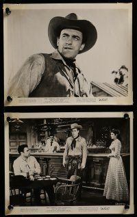 9a439 GUN THE MAN DOWN 10 8x10 stills '56 James Arness terrorized the West in search of killers!