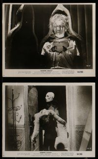 9a533 HORROR CASTLE 8 8x10 stills '64 La Vergine di Norimberga, Christopher Lee, horror images!