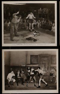 9a287 LEATHER GLOVES 16 8x10 stills '48 boxer Cameron Mitchell, Virginia Grey, young Blake Edwards!