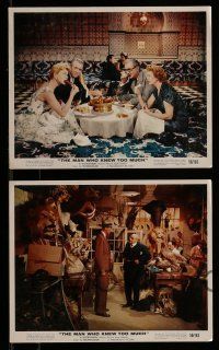 9a187 MAN WHO KNEW TOO MUCH 5 color 8x10 stills '56 James Stewart & Doris Day, Alfred Hitchcock!