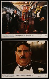 9a109 MONTY PYTHON'S THE MEANING OF LIFE 8 8x10 mini LCs '83 Chapman, Cleese, Gilliam, Idle, Palin