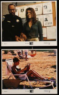 9a114 NET 8 8x10 mini LCs '96 Sandra Bullock's identity has been deleted, Internet crime thriller!