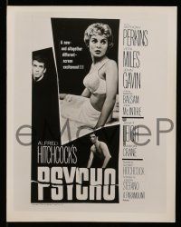 9a938 PSYCHO 3 8x10 stills '60 Hitchcock classic, all poster art featuring sexy Janet Leigh!