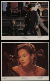 9a132 QUICK & THE DEAD 8 8x10 mini LCs '95 Sharon Stone, Hackman, Leonardo DiCaprio, Russell Crowe