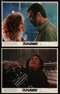 9a139 RUNAWAY 8 8x10 mini LCs '84 Tom Selleck, Gene Simmons, directed by Michael Crichton!