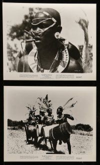 9a360 WAKAMBA 13 8x10 stills '55 Edgar M. Queeny, actual customs of weird & wonderful African tribe